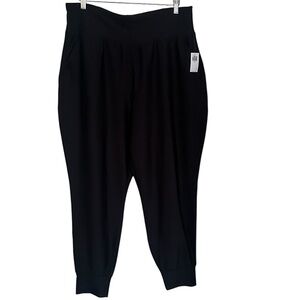 NWT Old Navy Active Powersoft High Rise Joggers Pants Women’s XL Black Pockets